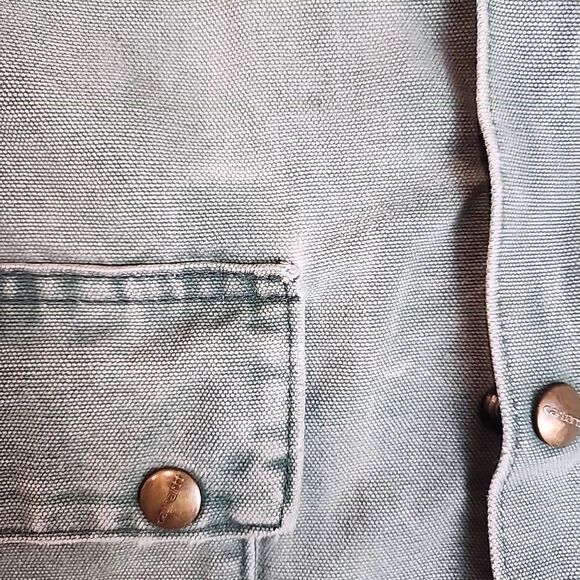 Vintage Carhartt Jacket XL 90s USA Chore Coat Blanket Lined CB2594 Distressed - Picture 14 of 16